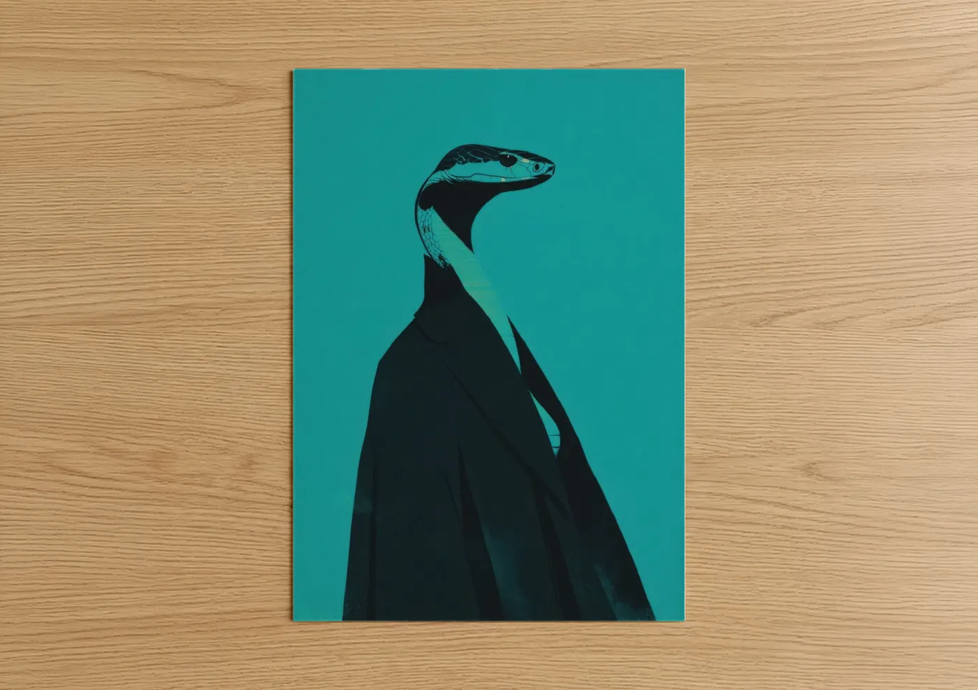 Elegant Viper Modern Minimalist Wall Art