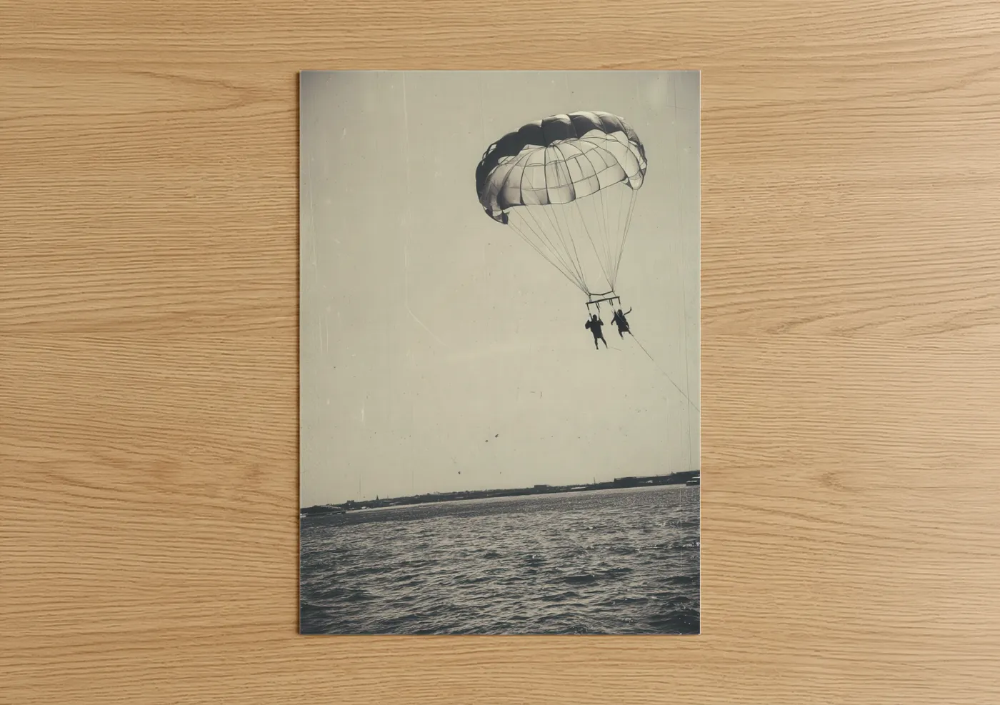 Coastal Parasailing Adventure Over Water Wall Art