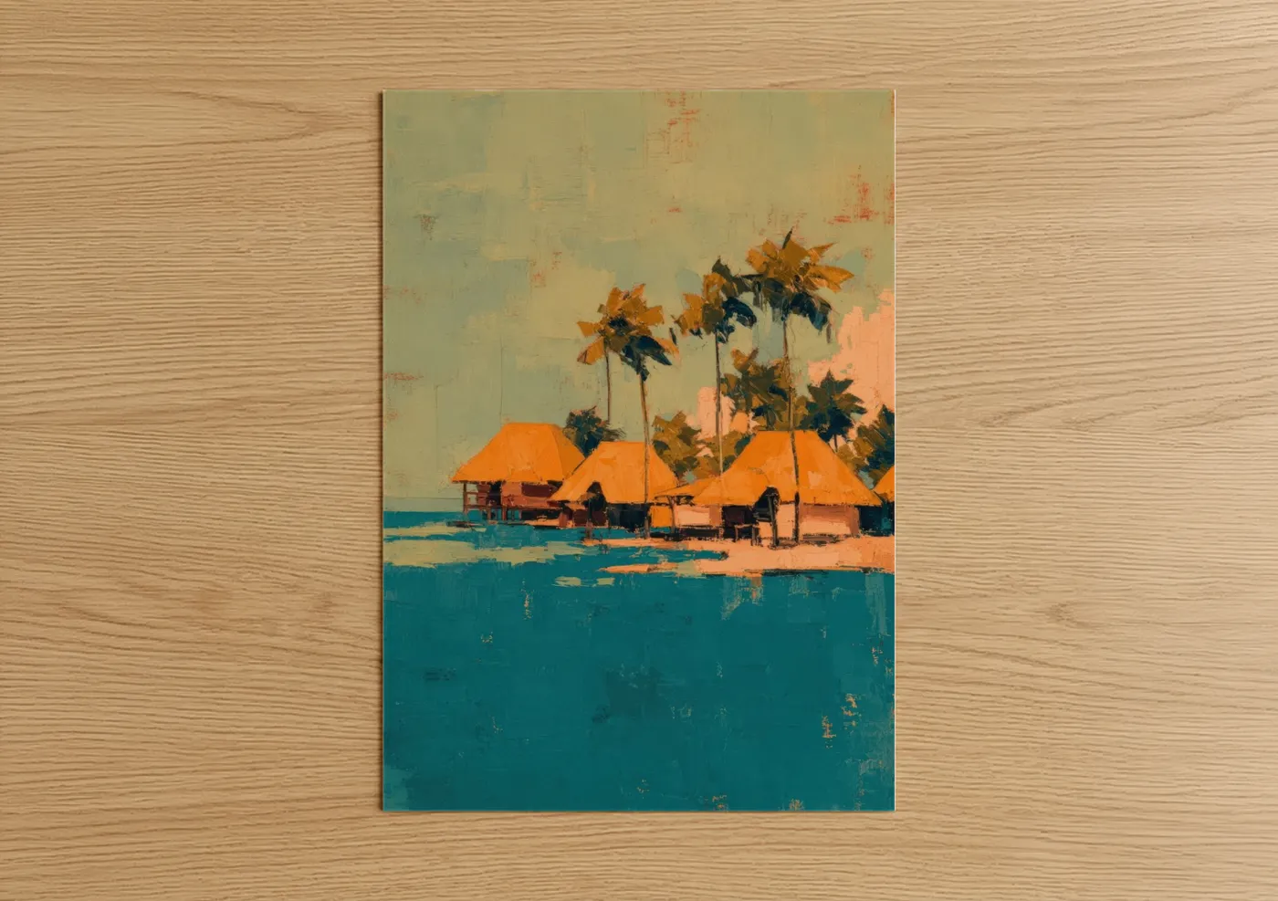 Tropical Village Retreat Coastal Wall Art