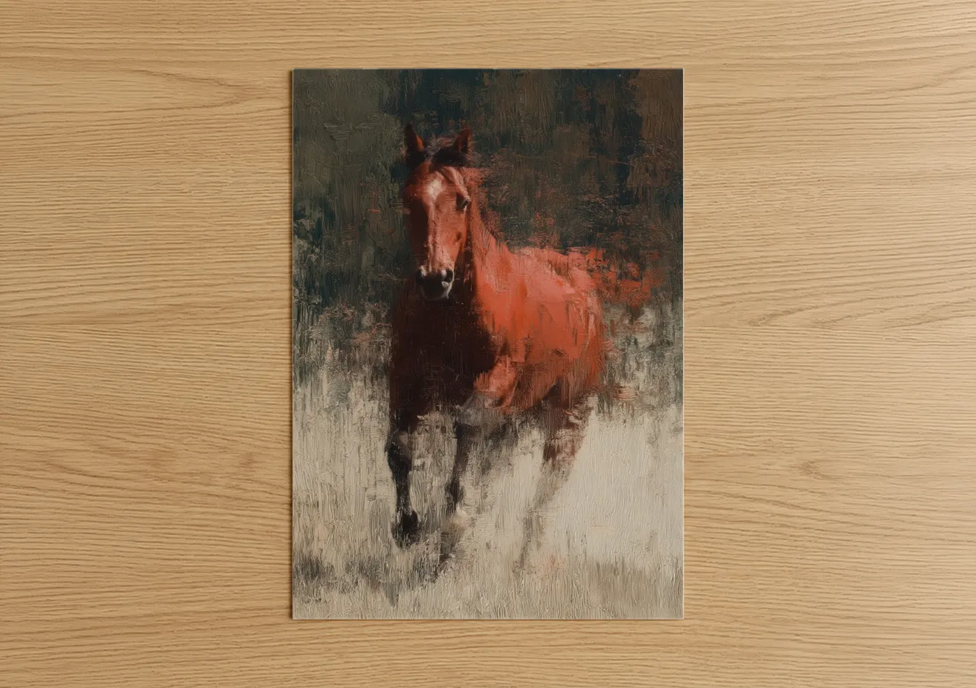 Rustic Quarter Horse Impressionist Wall Art