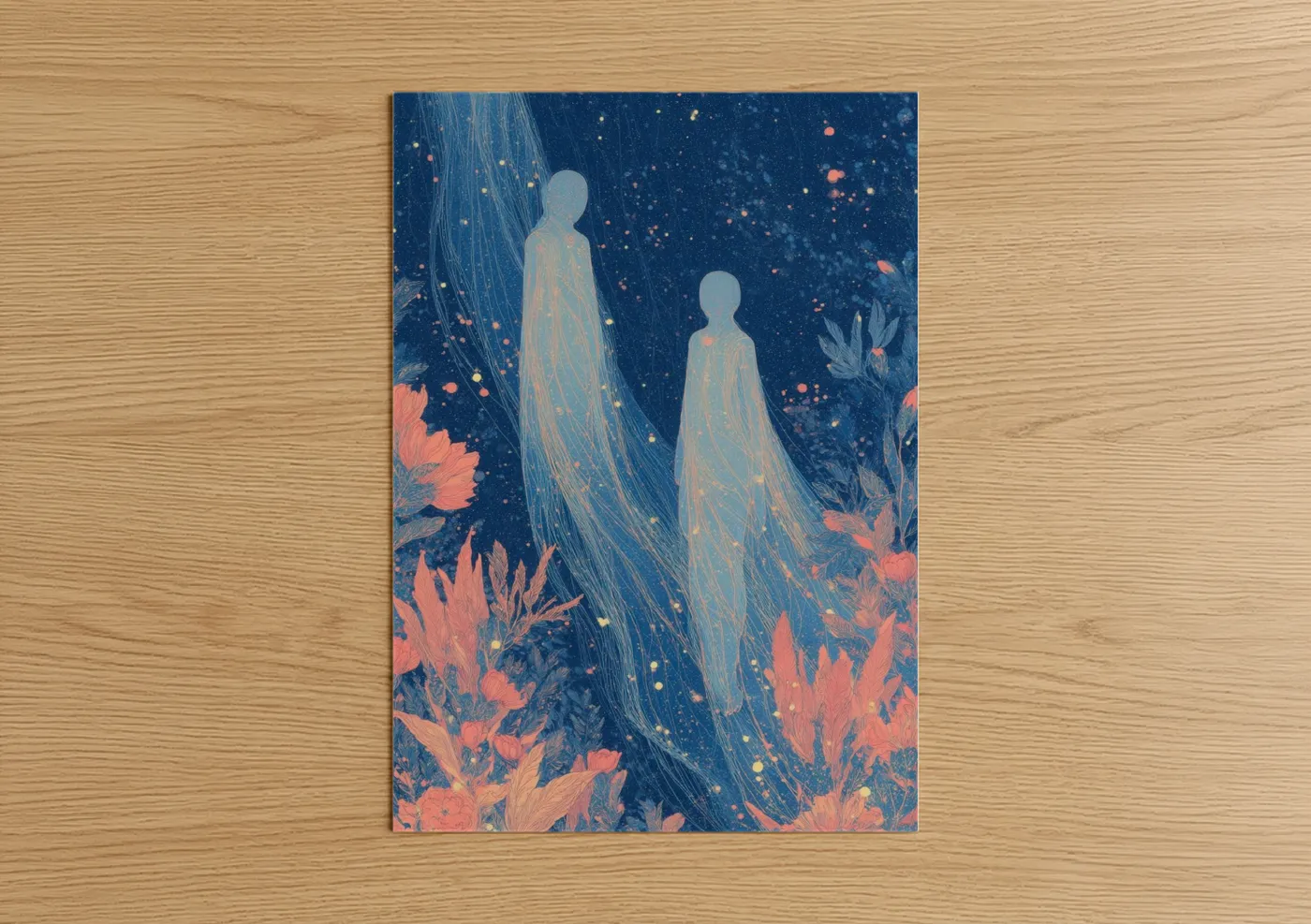 Celestial Gemini Twins Zodiac Wall Art