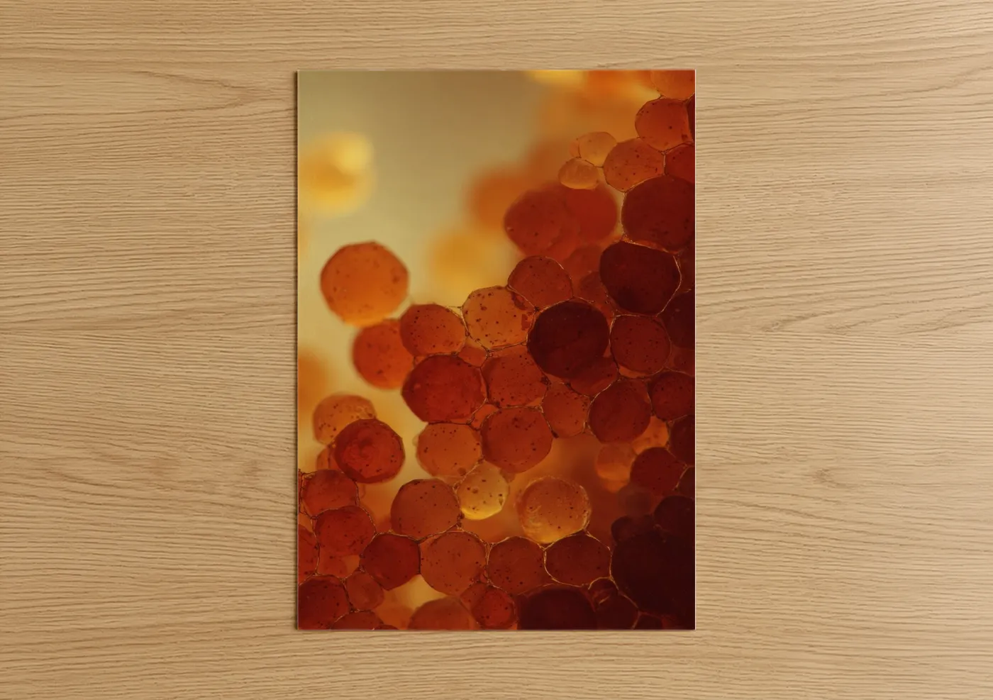 Amber Beadwork Translucent Glass Beads Wall Art