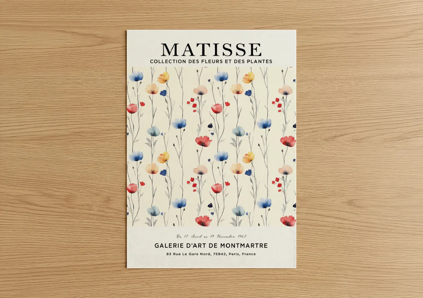 Matisse Floral Collection Watercolor Wall Art