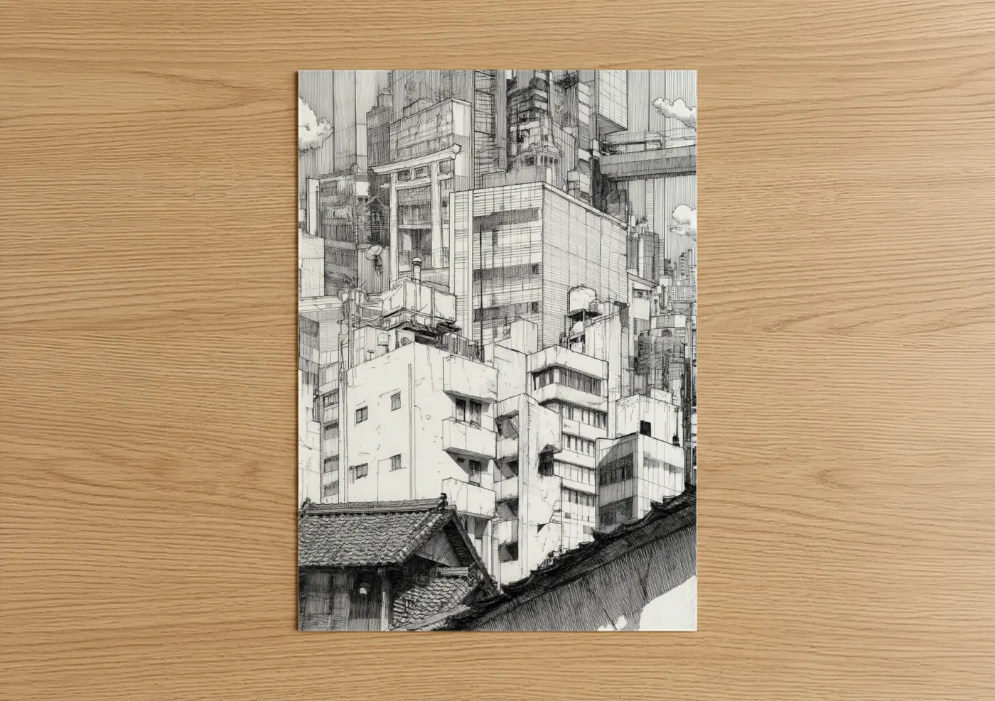 Urban Contrast Abstract Architecture Wall Art
