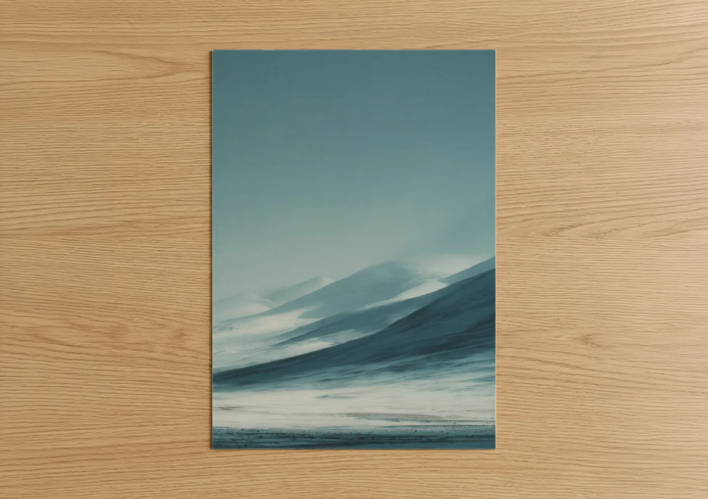 Misty Glacier Landscape Photography Wall Art