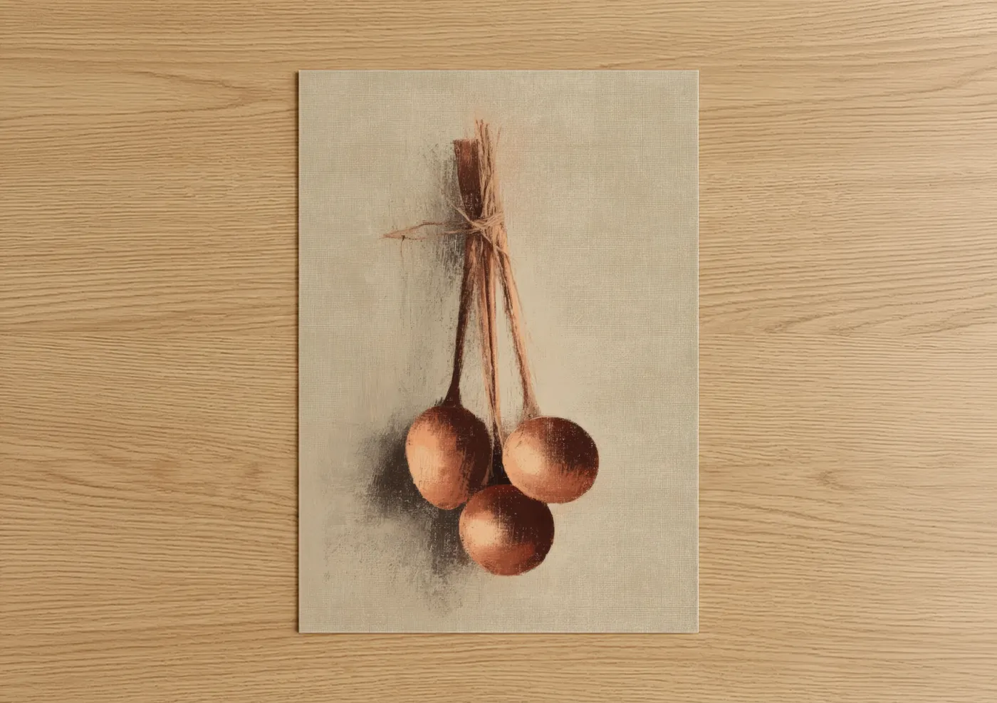 Copper Berries Kitchen Utensil Wall Art