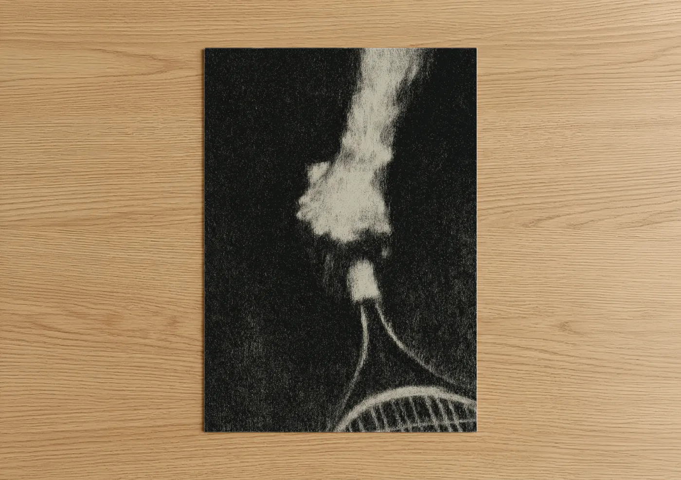 Dynamic Badminton Serve Action Sport Wall Art