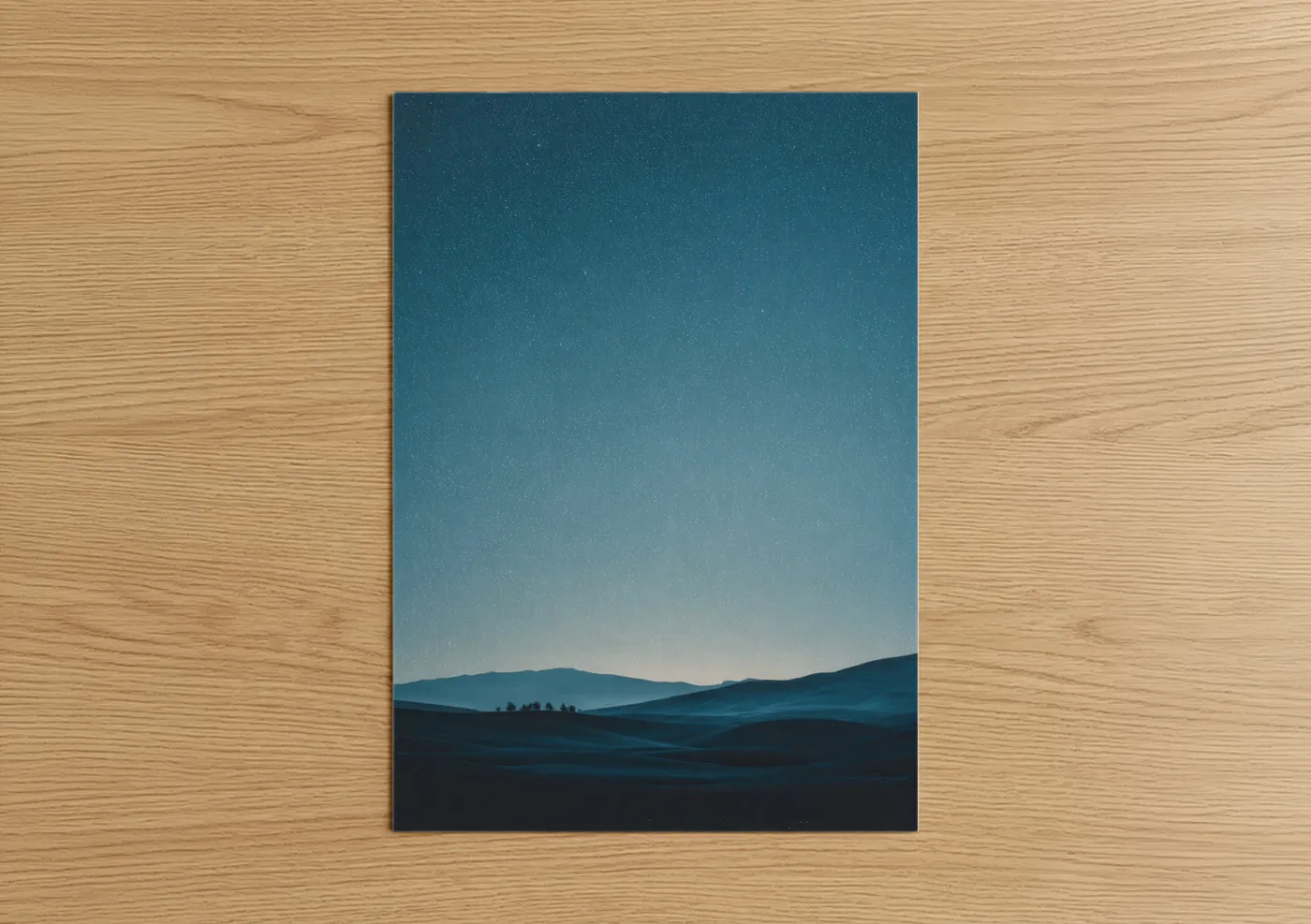 Starlit Desert Dunes Night Sky Wall Art