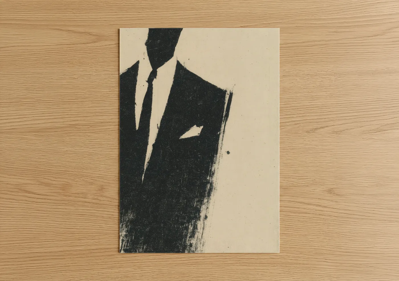 Minimalist Fashion Illustration Menswear Wall Art