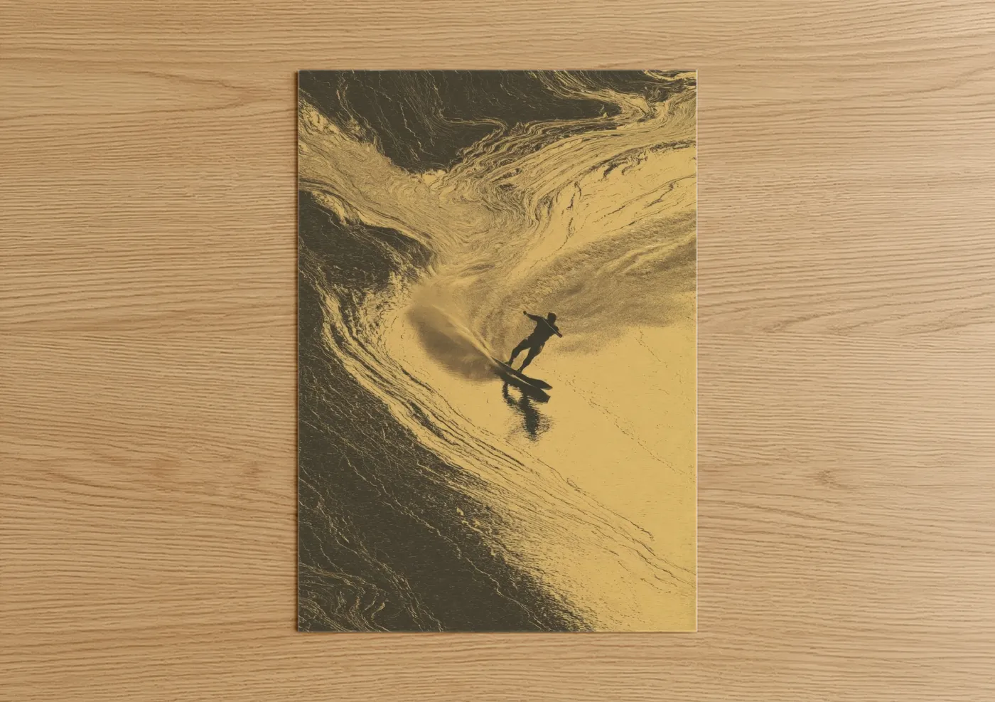Golden Hour Wakeboarder Water Sports Wall Art