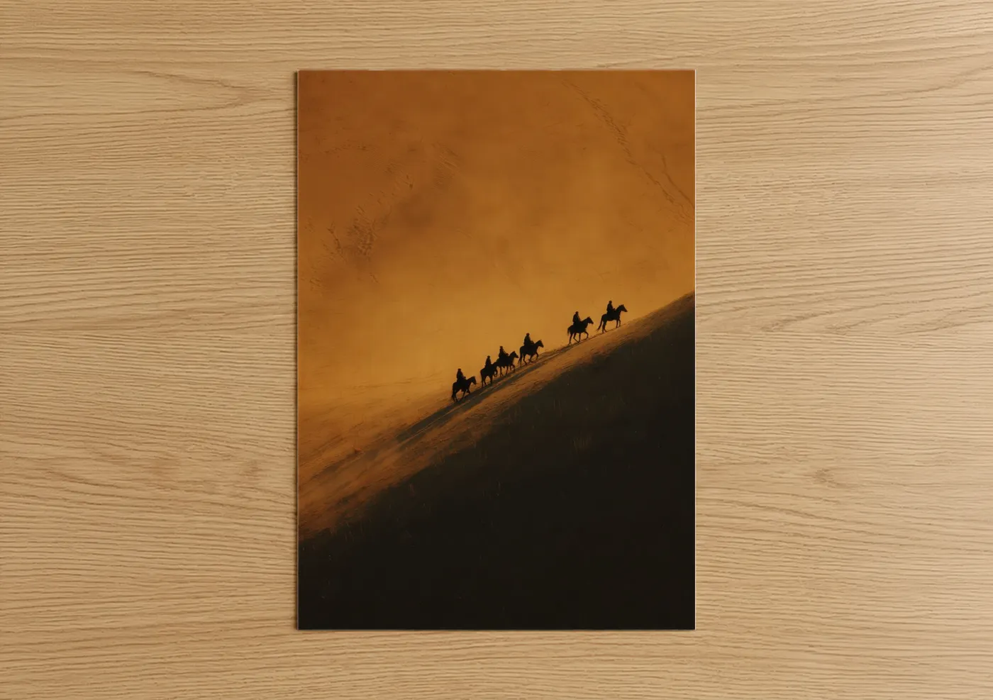 Desert Caravan Horseback Journey Wall Art