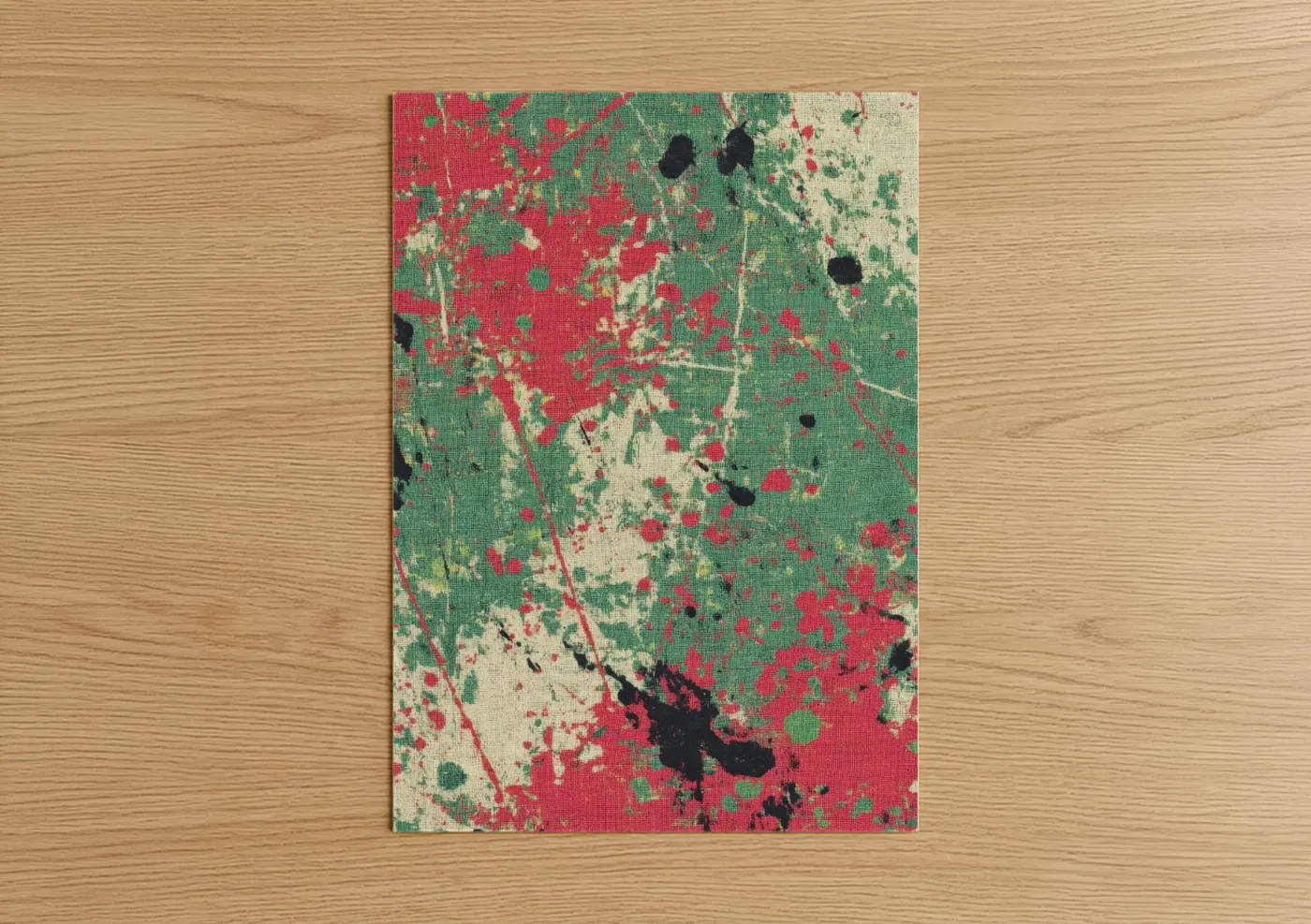 Vibrant Salad Mix Abstract Wall Art