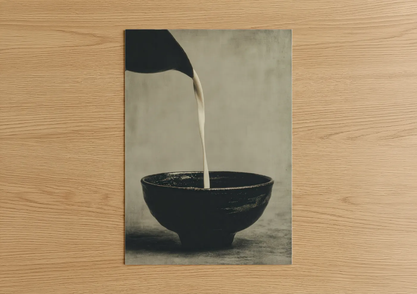 Pouring Milk Minimalist Kitchen Wall Art