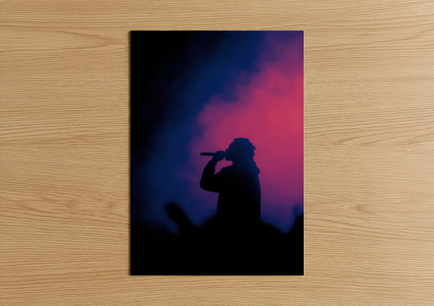 Hip-Hop Concert Stage Silhouette Wall Art