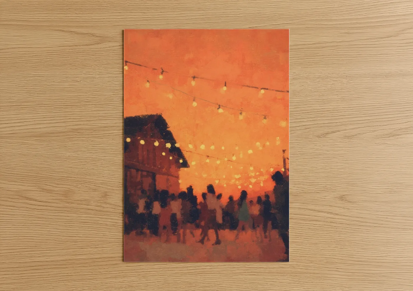 Country Music Festival Sunset Evening Wall Art