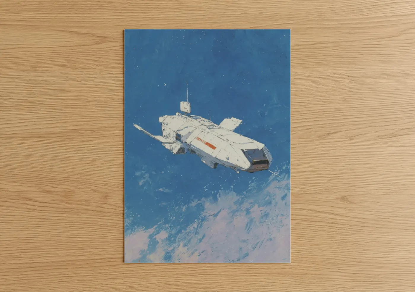 Futuristic Space Station Sci-Fi Wall Art