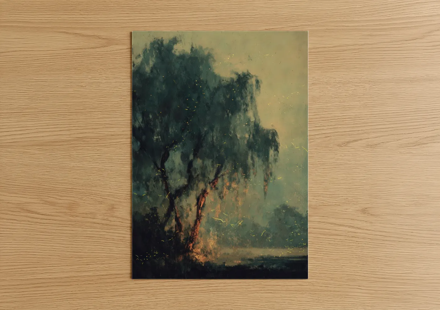 Mystical Willow Tree Dreamscape Wall Art
