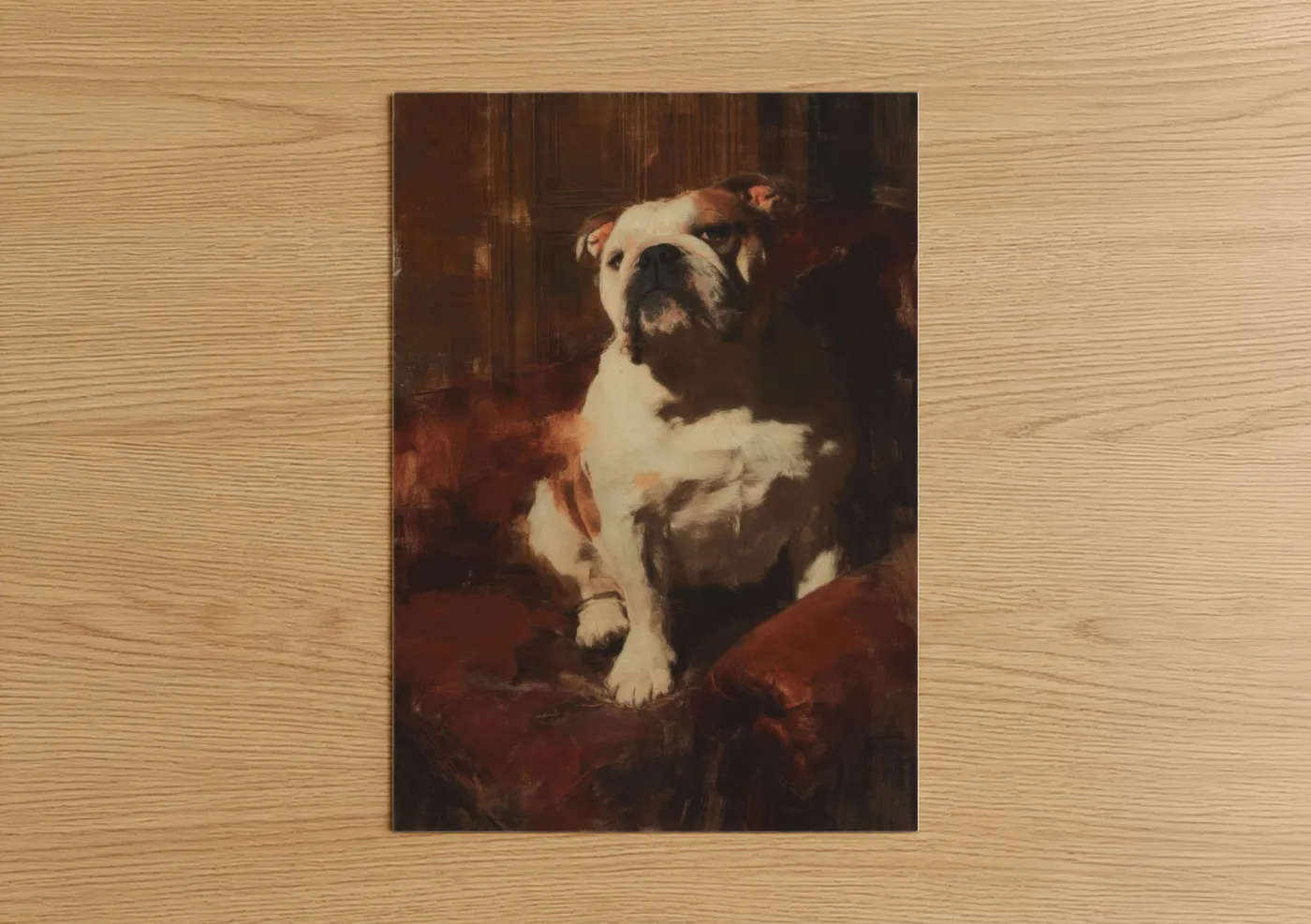 Noble Bulldog Portrait Classic Wall Art