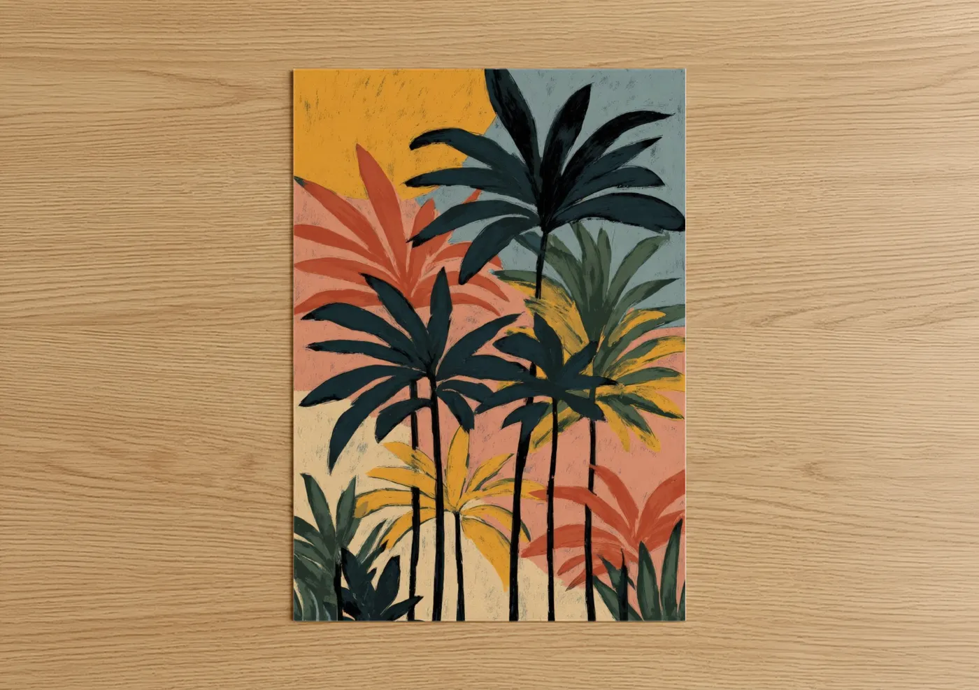 Tropical Palm Forest Minimalist Wall Art