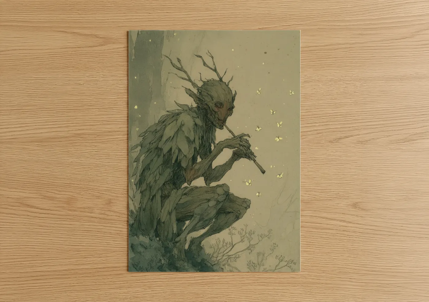 Woodland Elf Mythical Fantasy Art Wall Art
