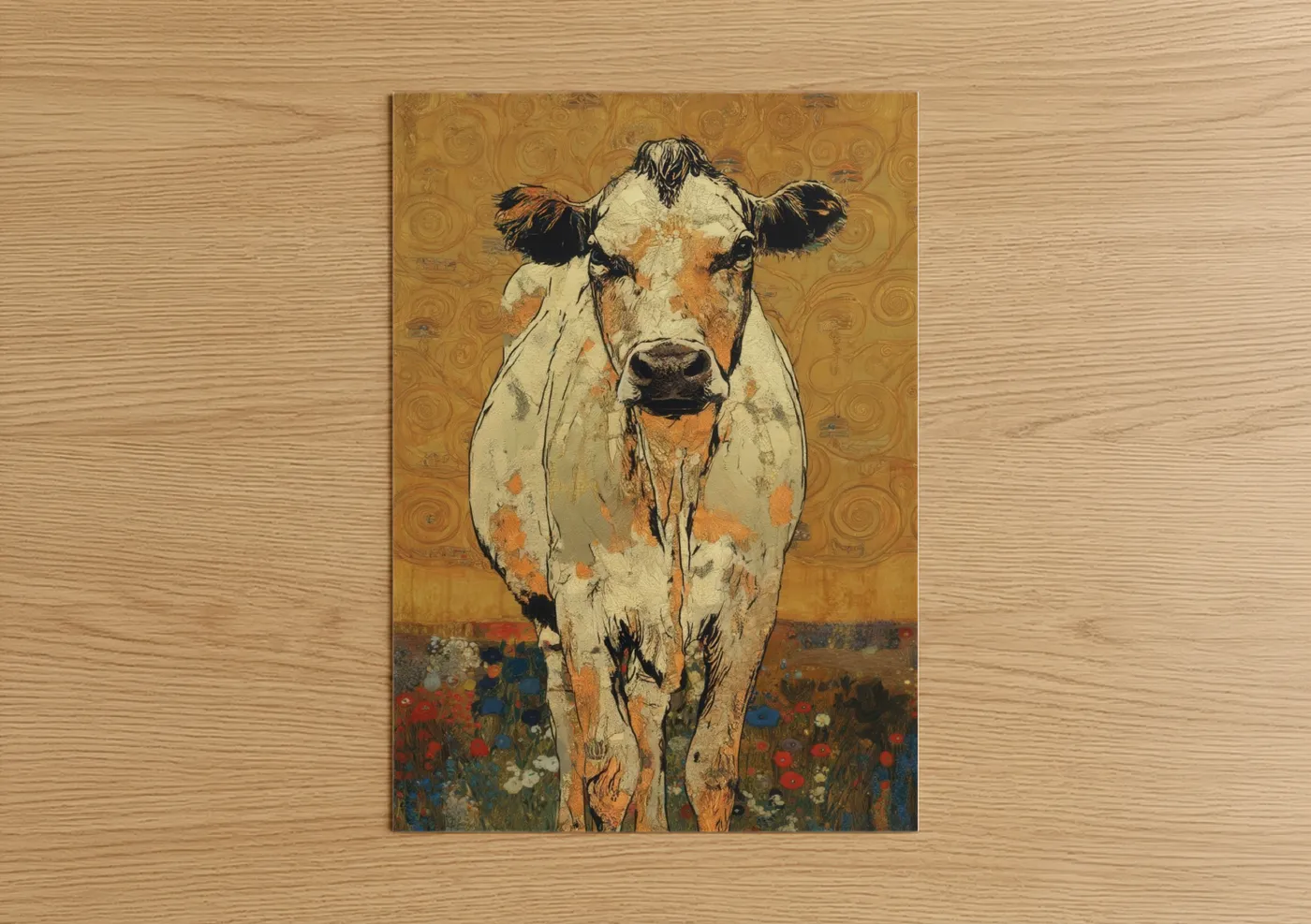 Jersey Cow Golden Meadow Wall Art