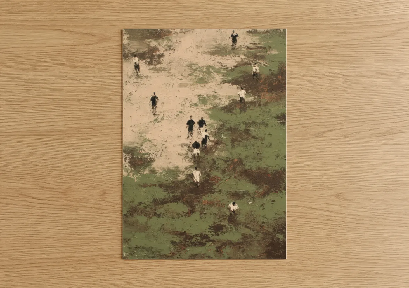 Aerial Football Match View Wall Art