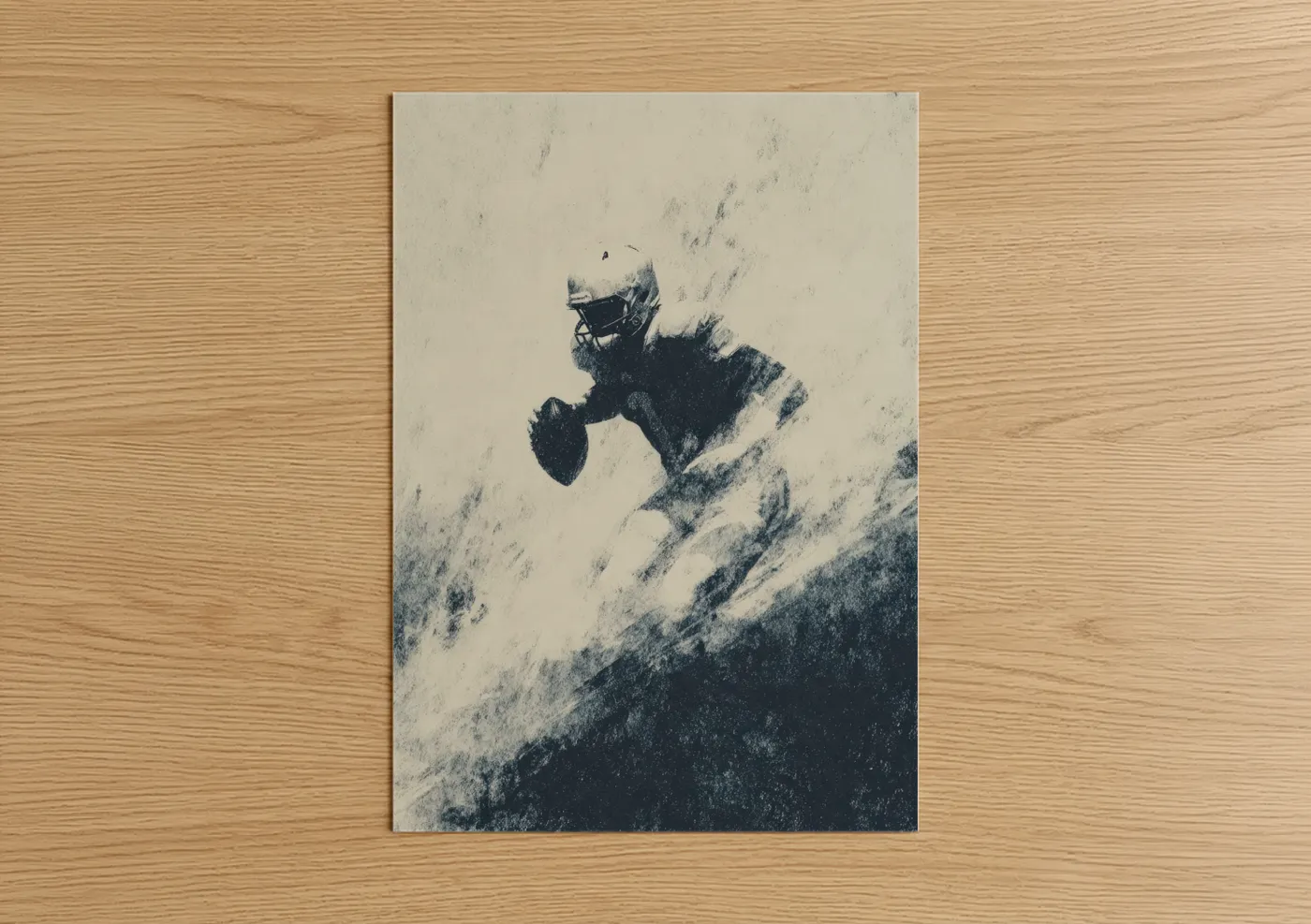 Aerial Football Action Sport Photography Wall Art
