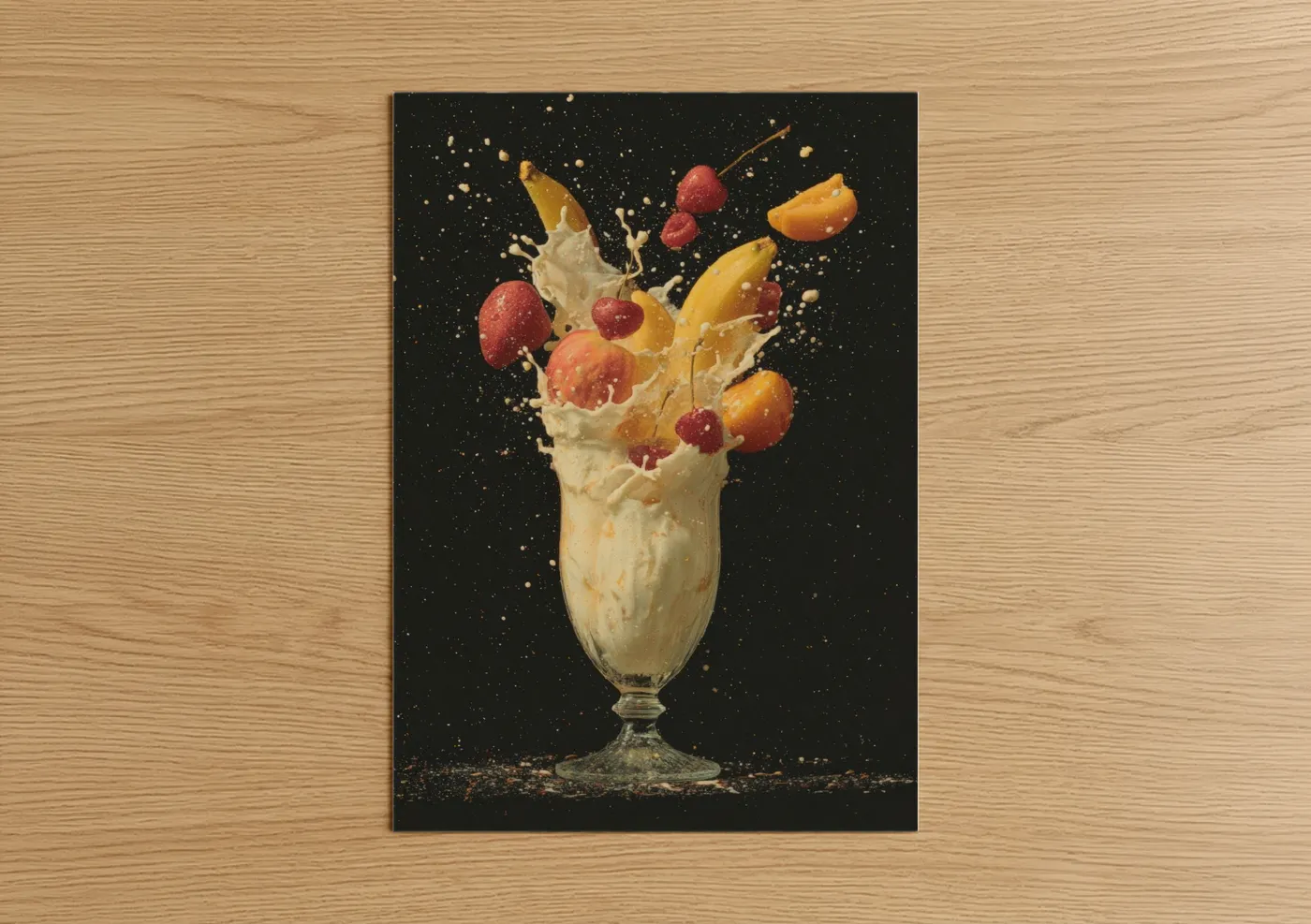 Creamy Fruit Splash Milkshake Wall Art