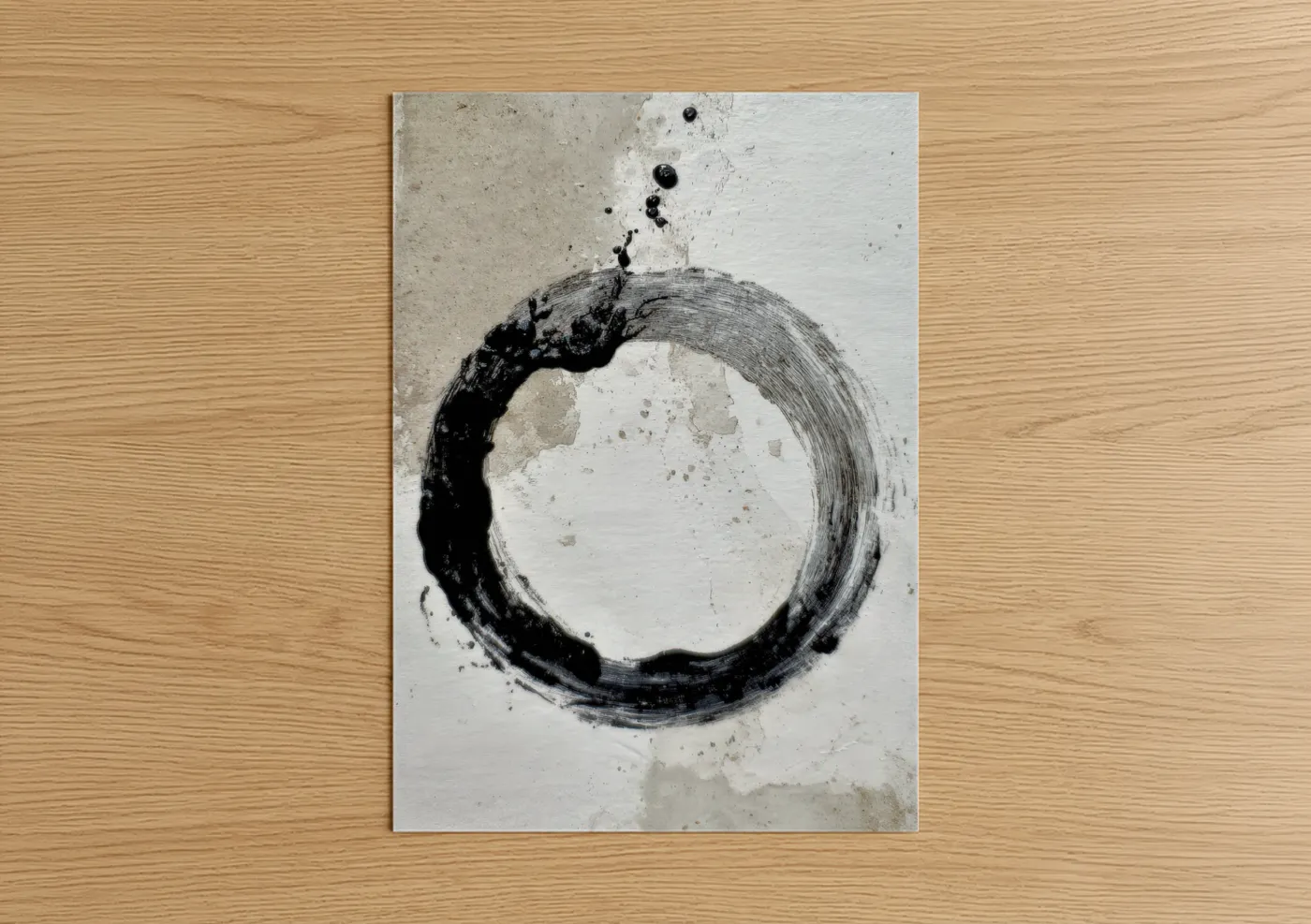 Enso Minimalist Abstract Circle Wall Art