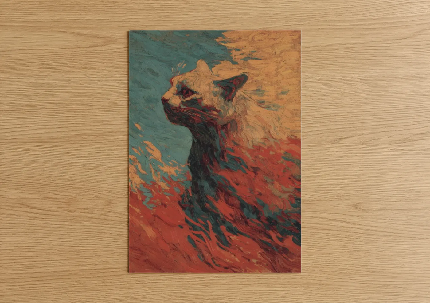 Fiery Sphinx Mythical Creature Wall Art