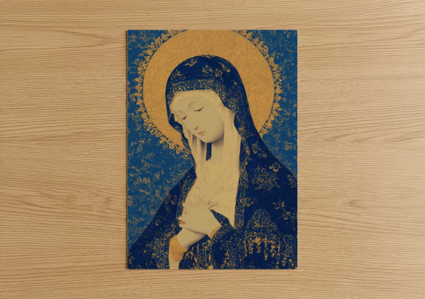Virgin Mary Religious Icon Wall Art