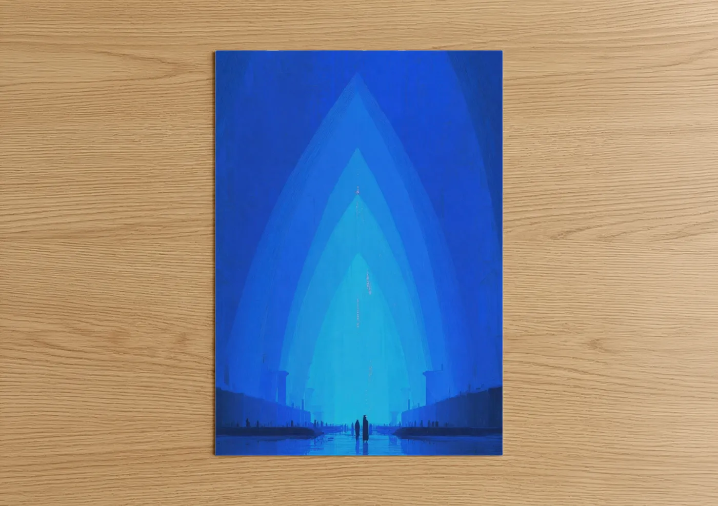 Luminous Monastery Spiritual Architecture Wall Art