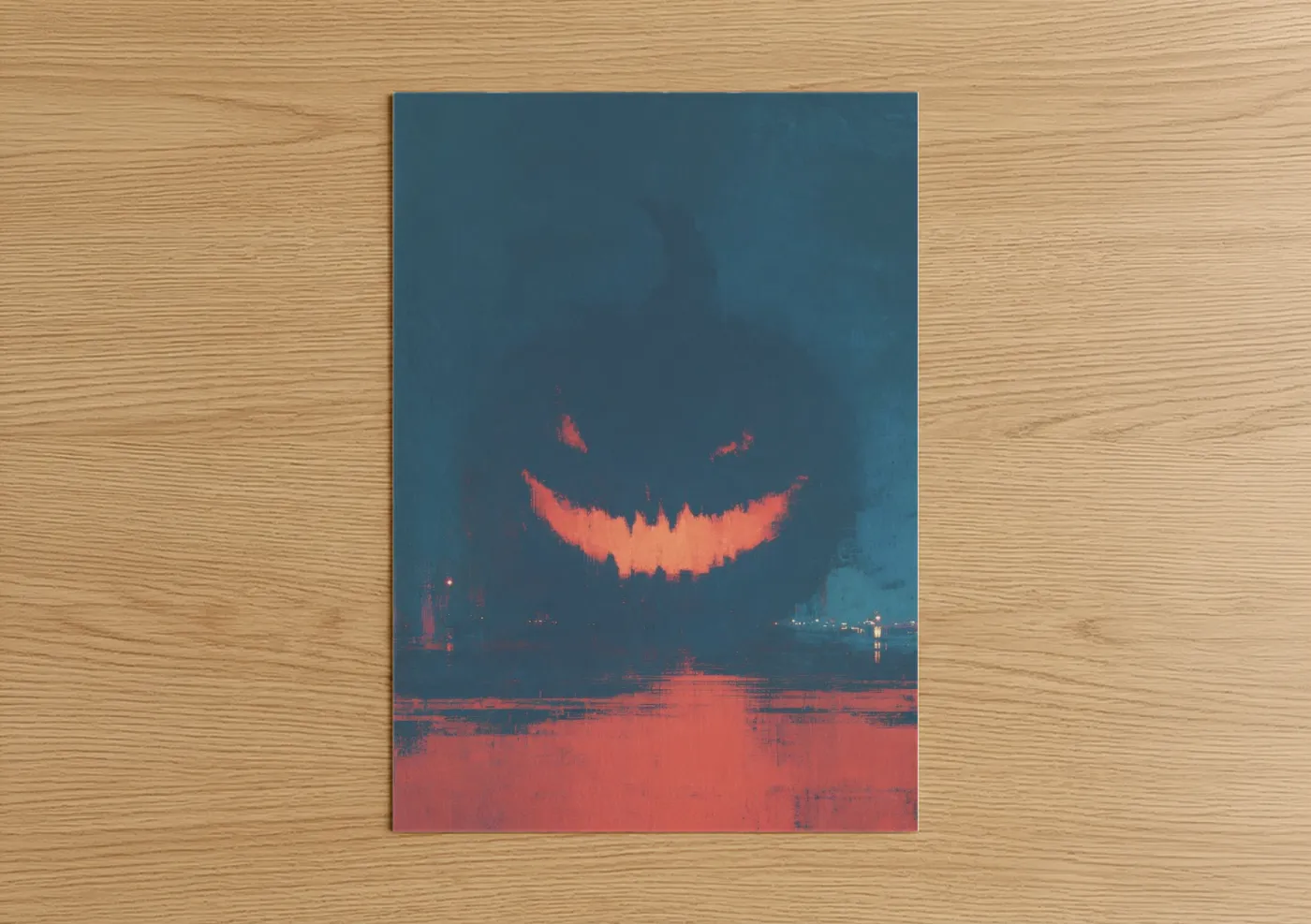 Haunting Smile Halloween Dark Fantasy Wall Art