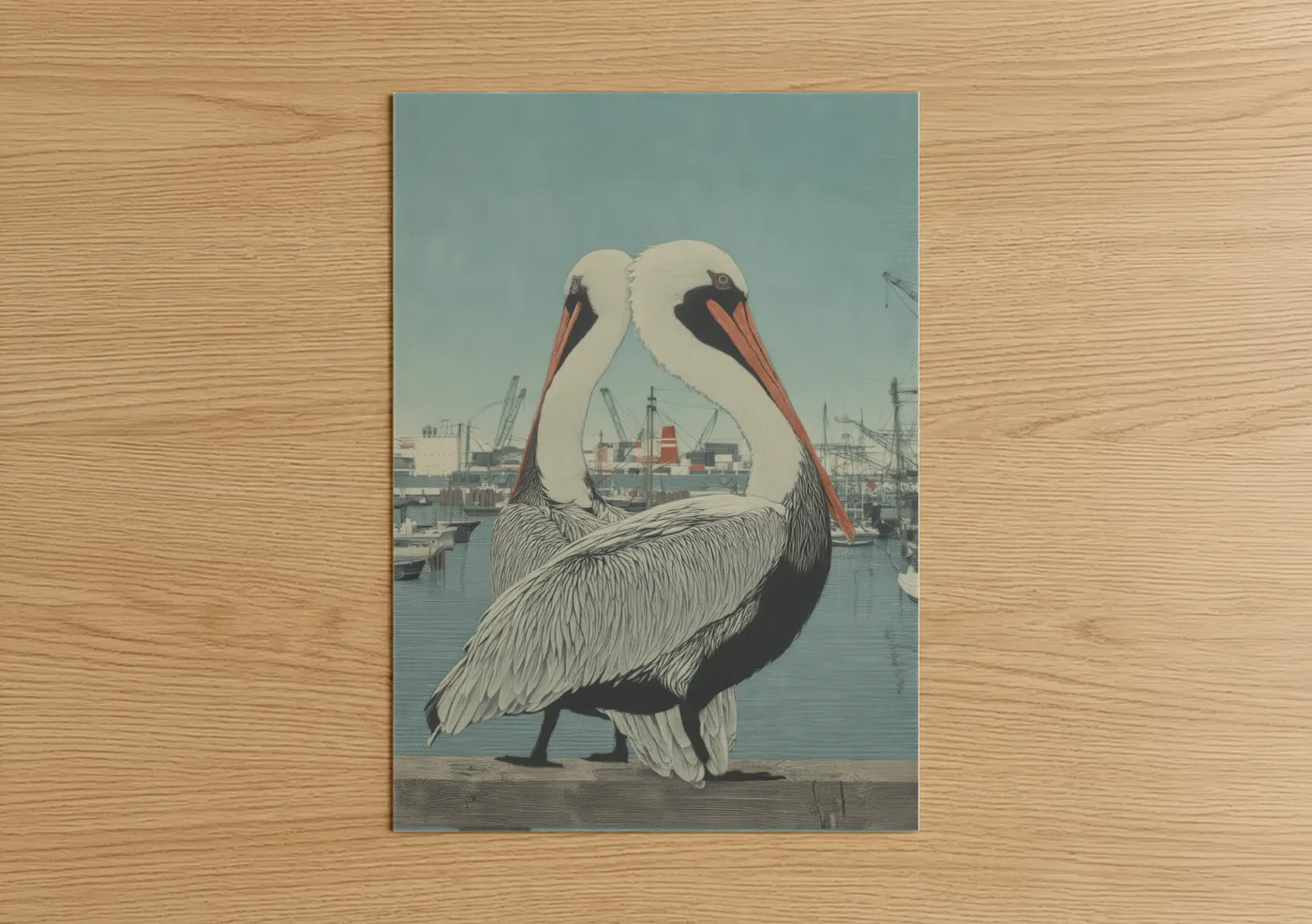 Harbour Pelican Industrial Port Wall Art