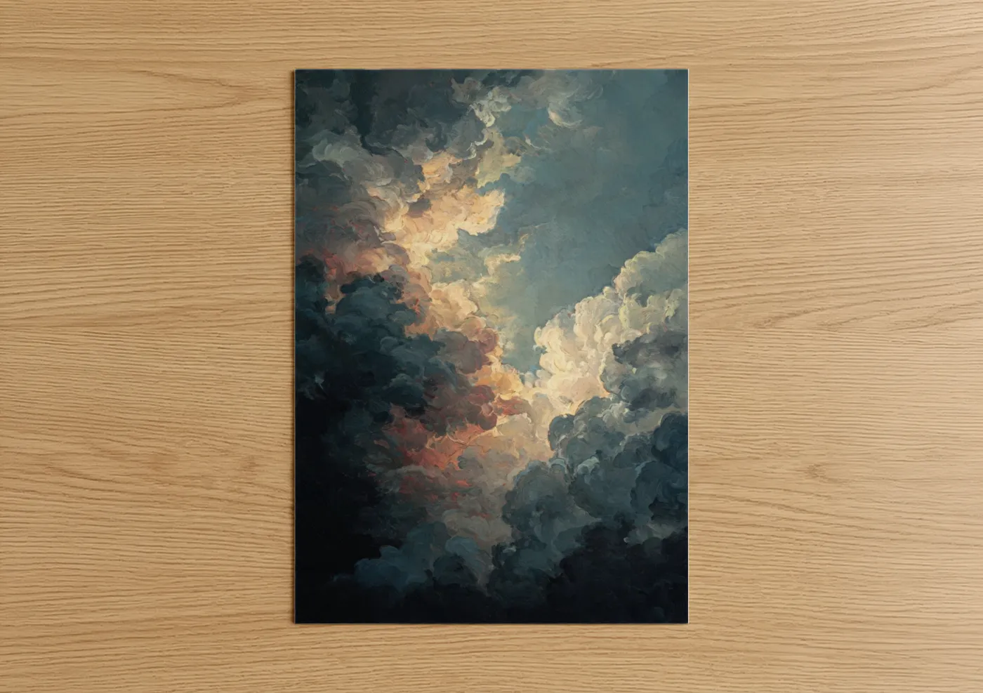 Dramatic Storm Clouds Lighting Wall Art