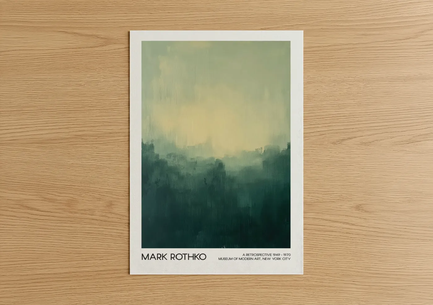 Misty Landscape Abstract Painting Wall Art