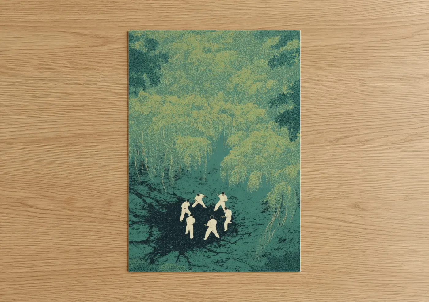 Capoeira Circle Forest Martial Arts Wall Art