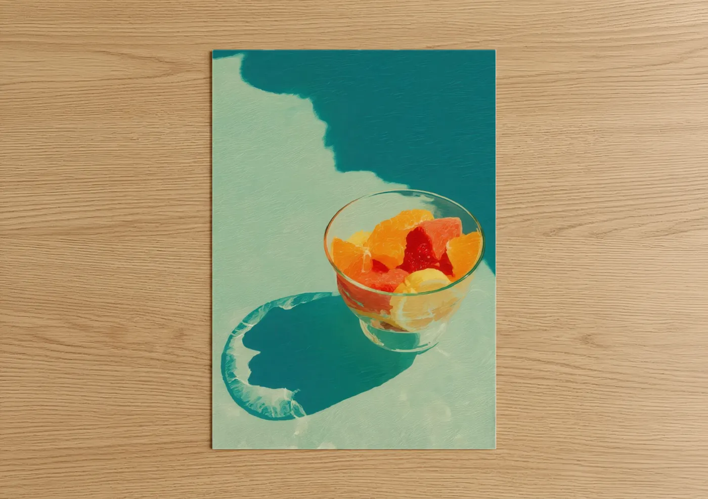 Citrus Breakfast Bowl Summer Beverage Wall Art