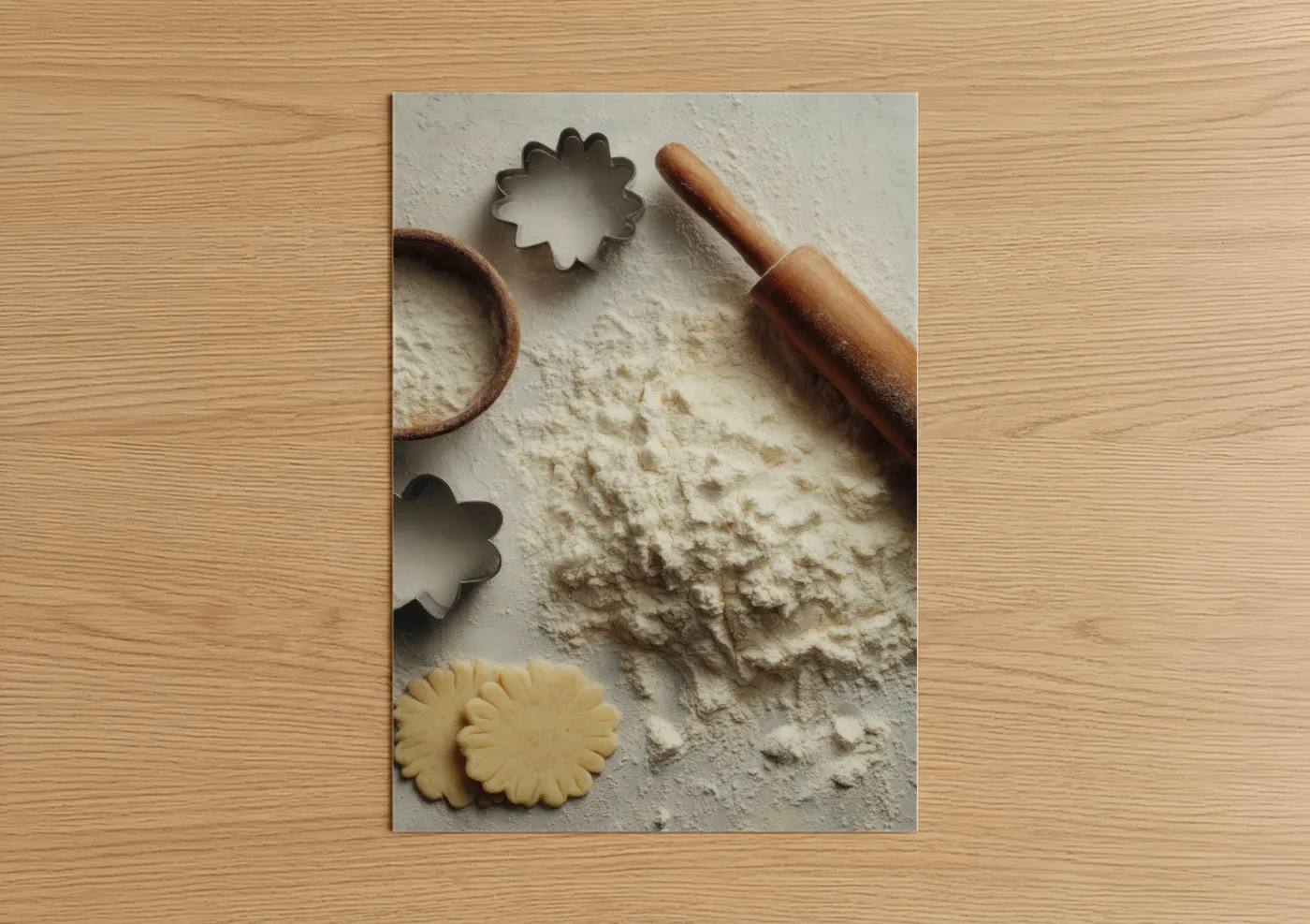 Rustic Baking Flour Kitchen Art Wall Art
