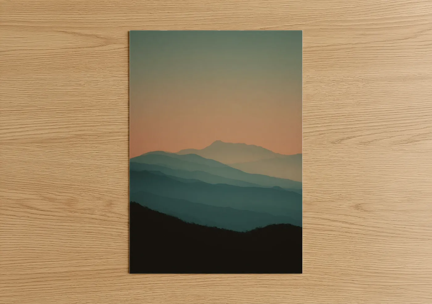 Alpine Mountains Sunset Landscape Wall Art