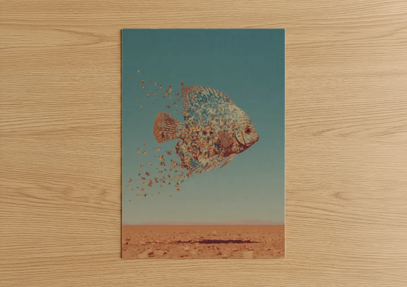 Dissolving Discus Fish Surreal Wall Art