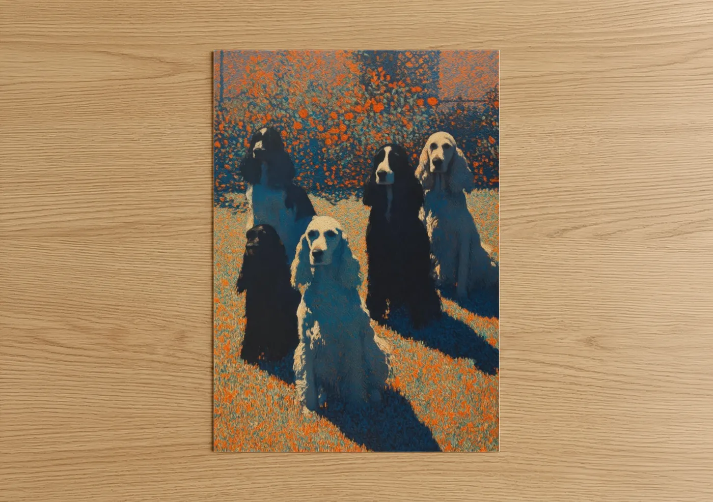Golden Spaniel Pack Pop Art Canvas Wall Art