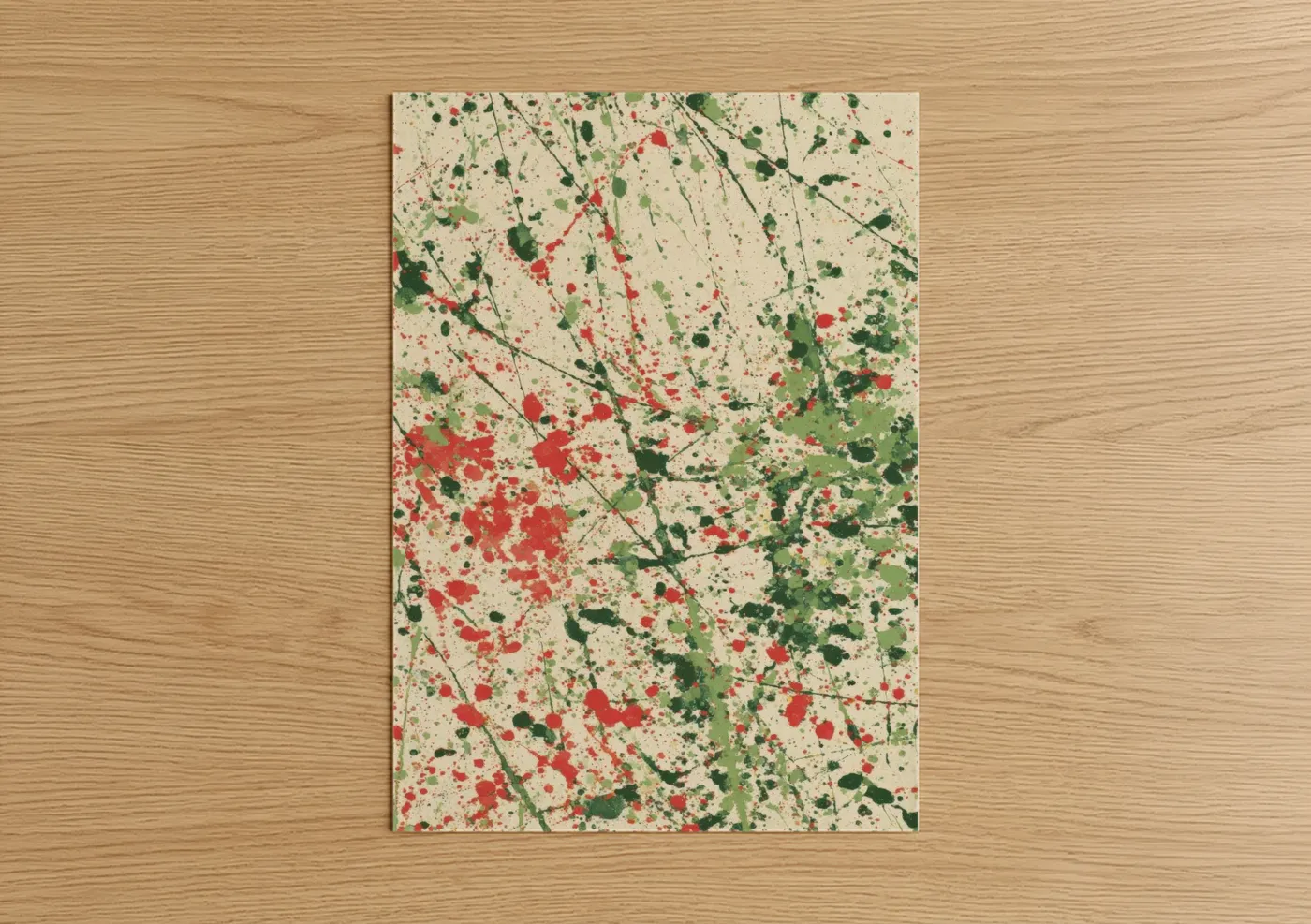 Abstract Garden Splatter Salad Wall Art