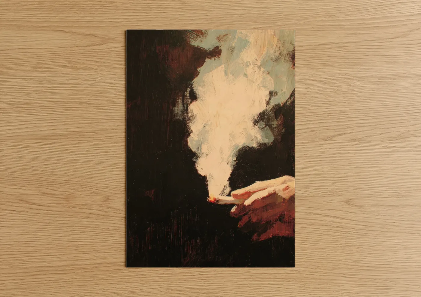 Smoking Contemplation Fine Wall Art
