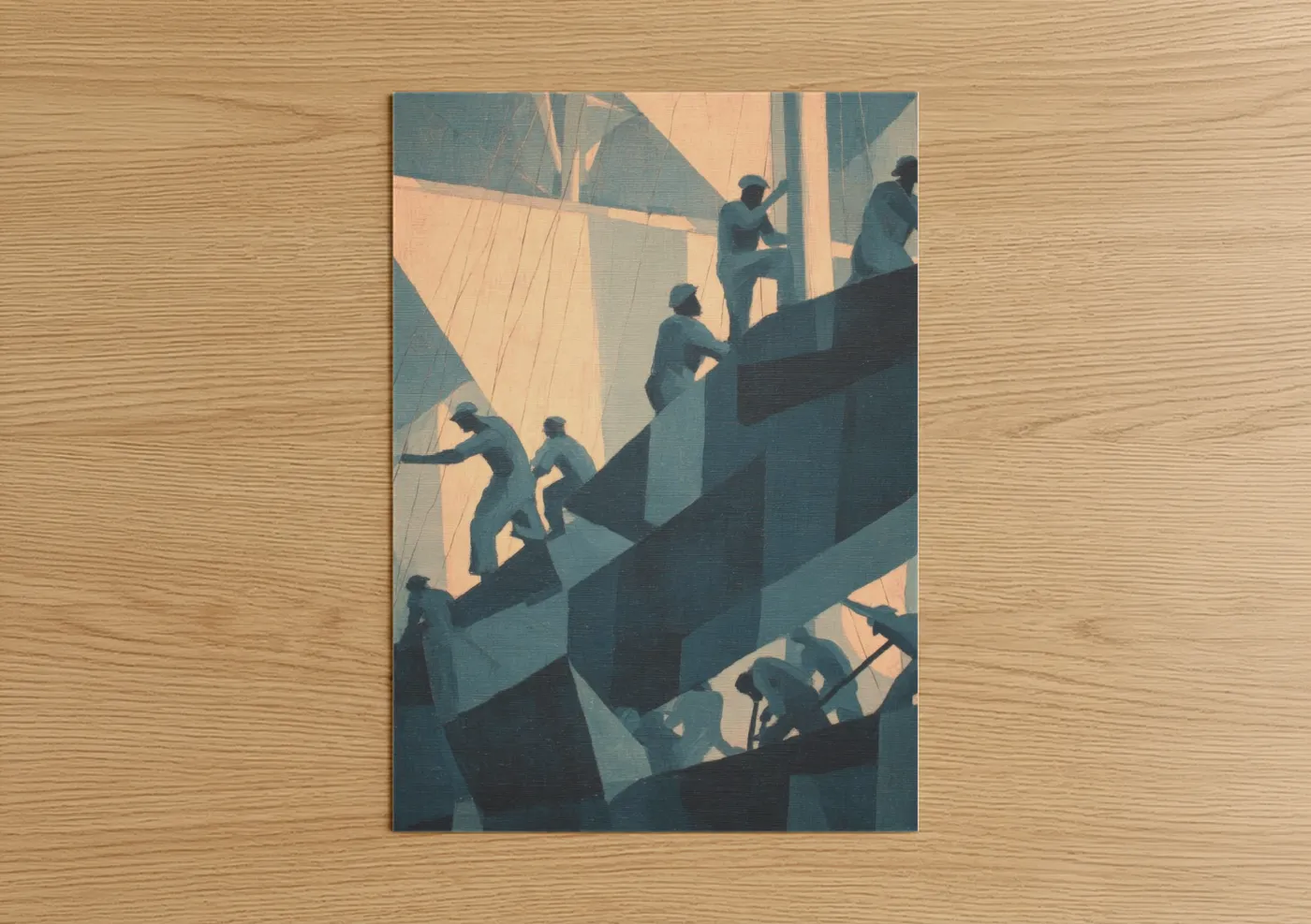 Industrial Workers Labor Day Art Deco Wall Art