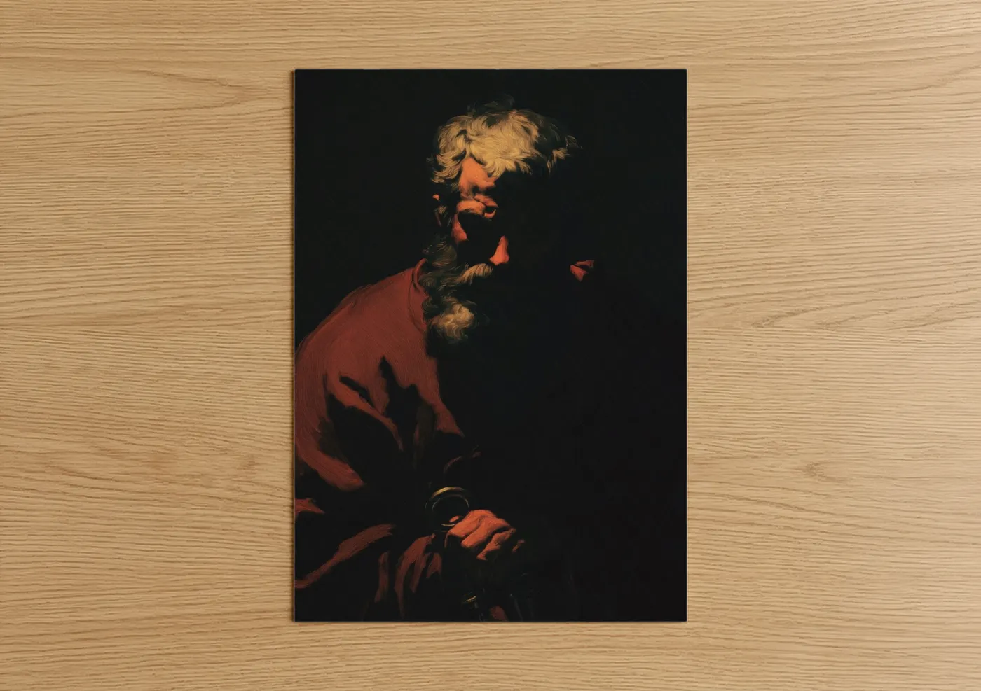 St Peter Dramatic Chiaroscuro Portrait Wall Art