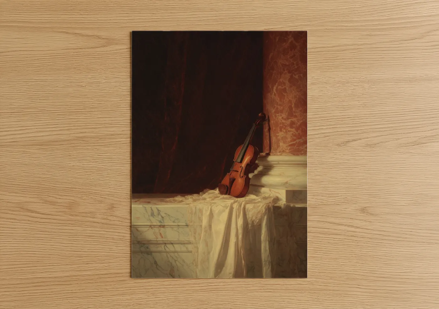 Solitary Violin Classical Music Fine Wall Art