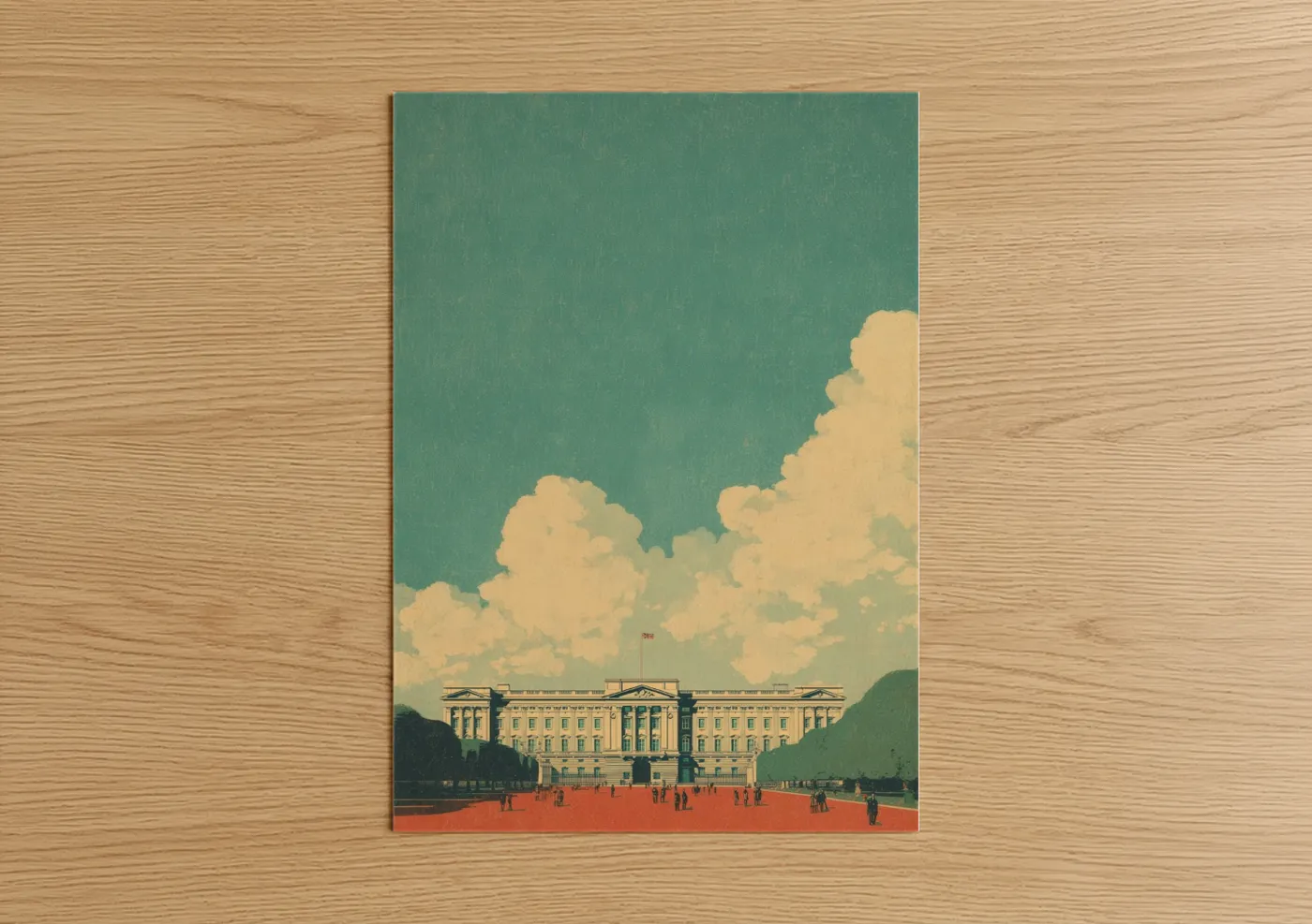 Buckingham Palace Vintage Poster Wall Art