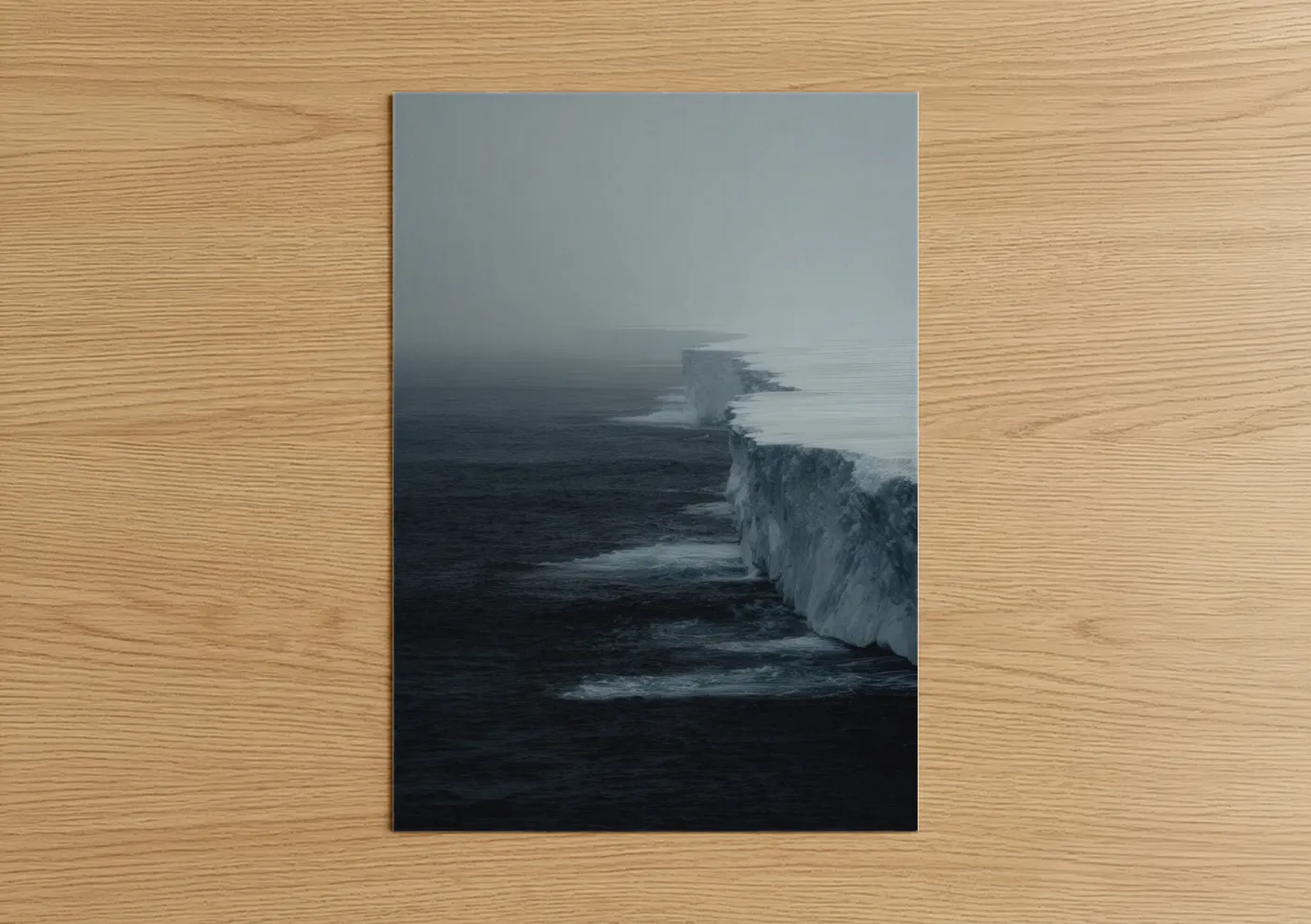 Frozen Coastline Glacier Ocean Photography Wall Art
