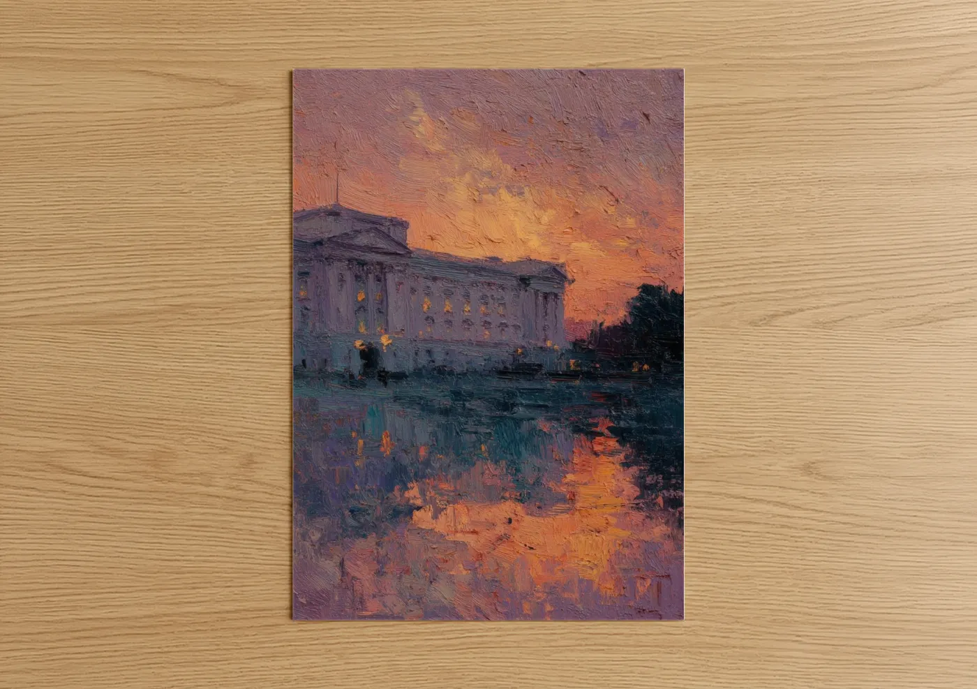 Buckingham Palace Golden Sunset Wall Art